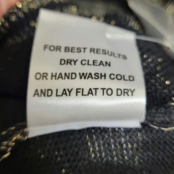 Stitches & Stripes Black & Gold Cardigan Size XL NWT * - Picture 5 of 11